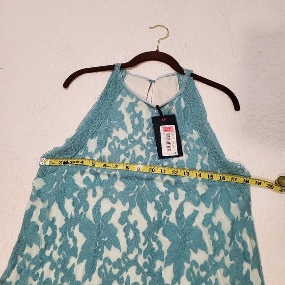 NWT Chelsea & Violet Turquoise Lace Dress - Picture 6 of 6